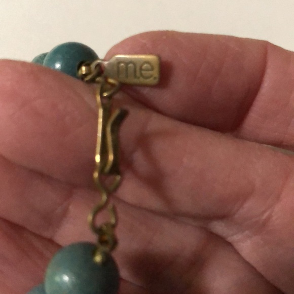 Two Vintage Chunky Bamboo Rustic Bead Necklaces, one by M.E. - Picture 4 of 8